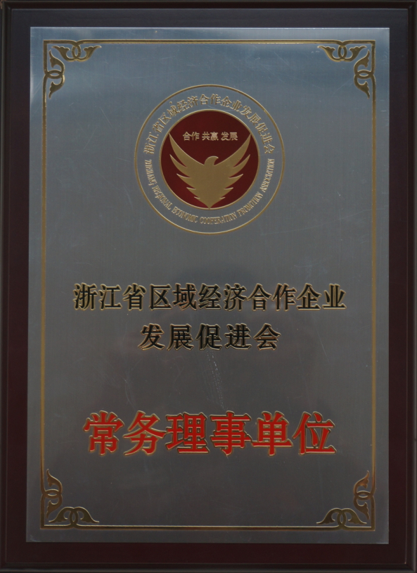 浙江省區(qū)域經(jīng)濟(jì)合作企業(yè)發(fā)展促進(jìn)會(huì)常務(wù)理事單位